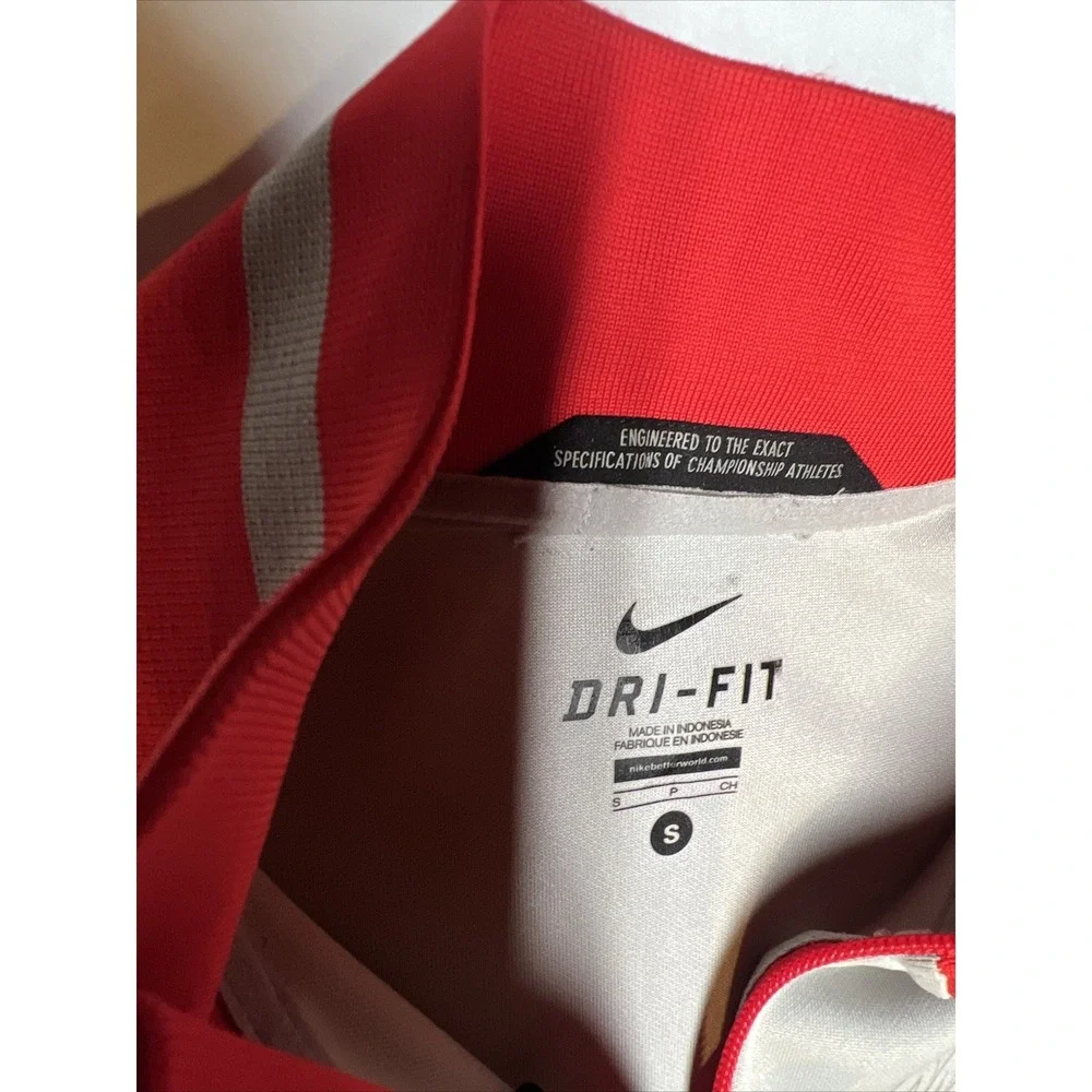 Nike Dri-Fit Ole Miss Full Zip Athletic Jacket Men's Adult SZ SM Gray/Red